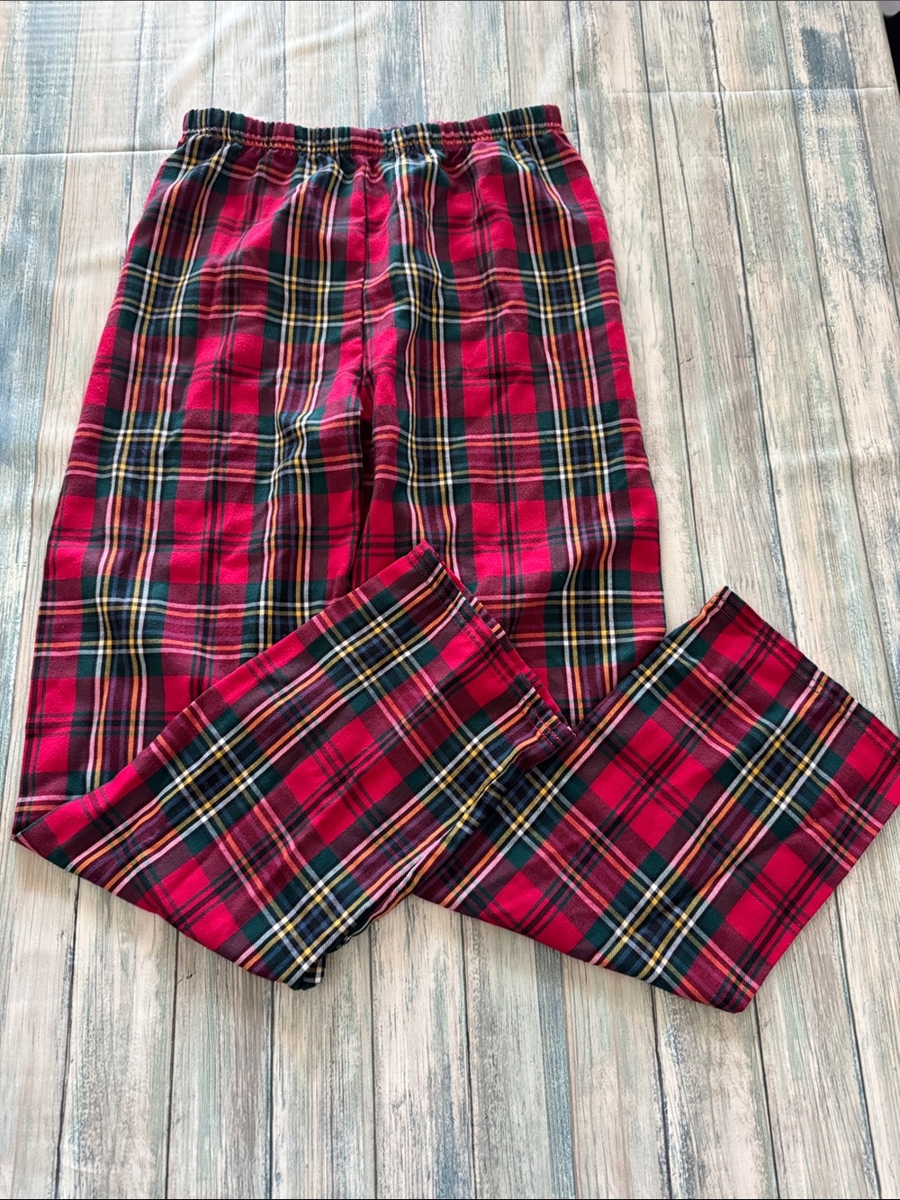 The Children's Place Red Plaid Flannel Pajama Bottoms (Sz: 10/12)